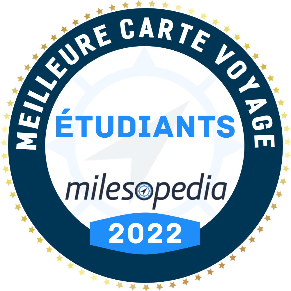 Logo de la meilleure carte de crédit voyage pour étudiants en 2022 selon Milesopedia.