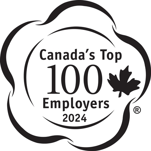 Canada’s Top 100 Employers 2024 logo.